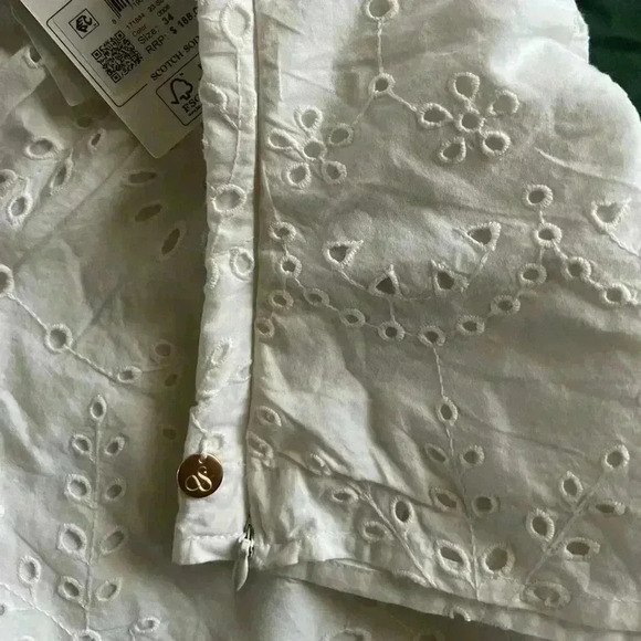 Scotch & Soda white eyelet top, NWT , size 34 - Picture 7 of 10
